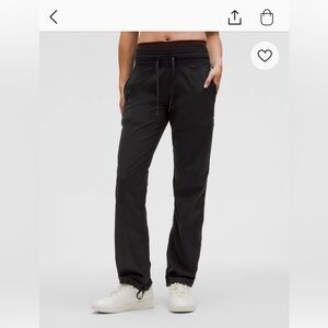 Lululemon mid rise dance pants, regular length